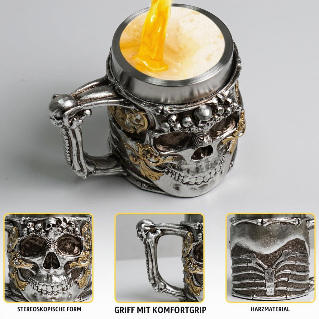 ZONSUSE Mittelalter Drache Kelch, Gotischer Drachen Kelch, Flugsaurier Edelstahl Weinkelch, Roter Drache auf Kreuzsockel, Magischer Dragon Goblet,Idee Geschenk für Fantasy Fans 200ml (Rot Goblet)