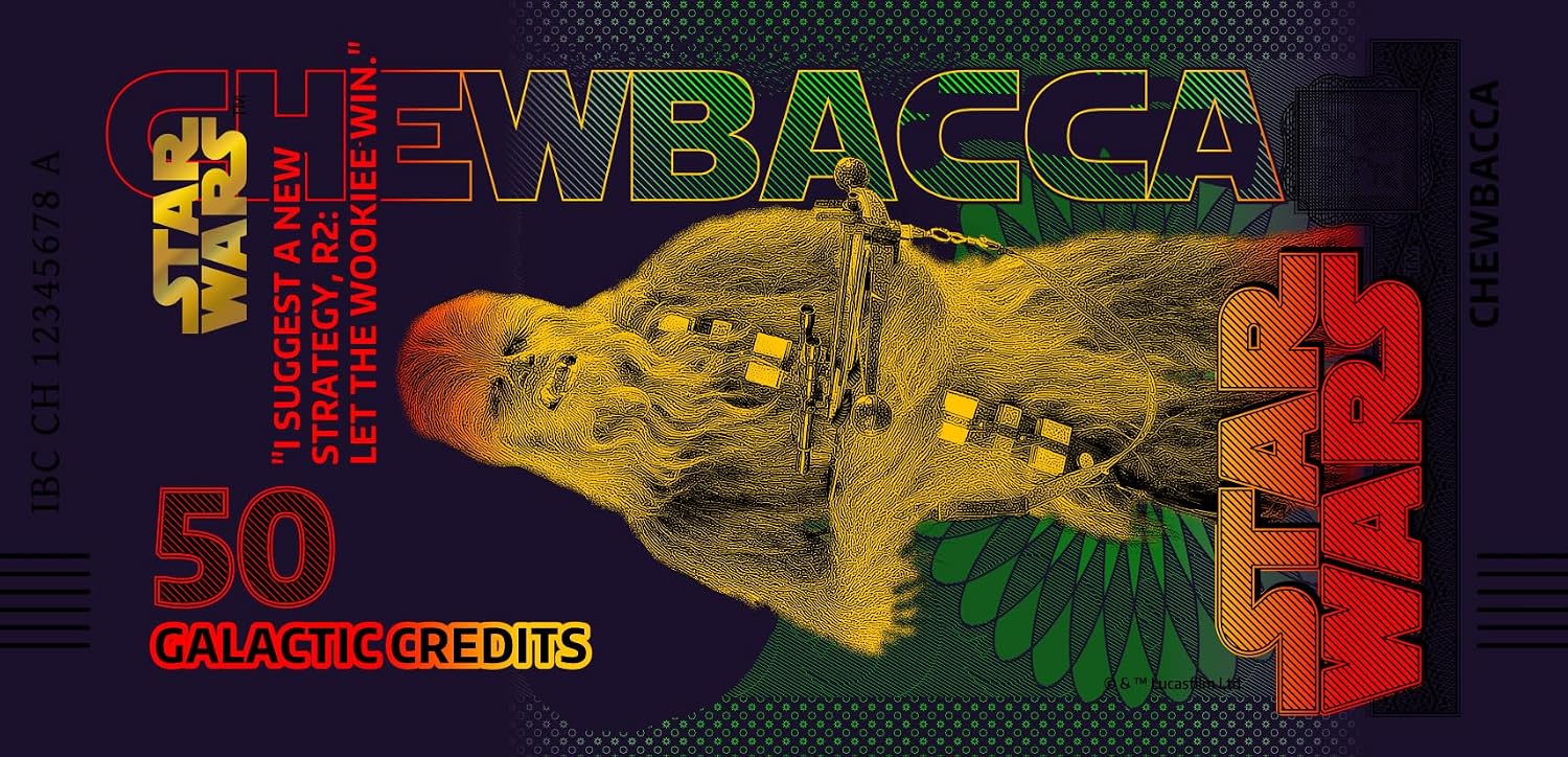 FANTASY CLUB Star Wars Original Chewbacca Trilogie | Offizielles Merchandising | Limitierte Auflage mit goldenem Hologramm und UV-Effekten