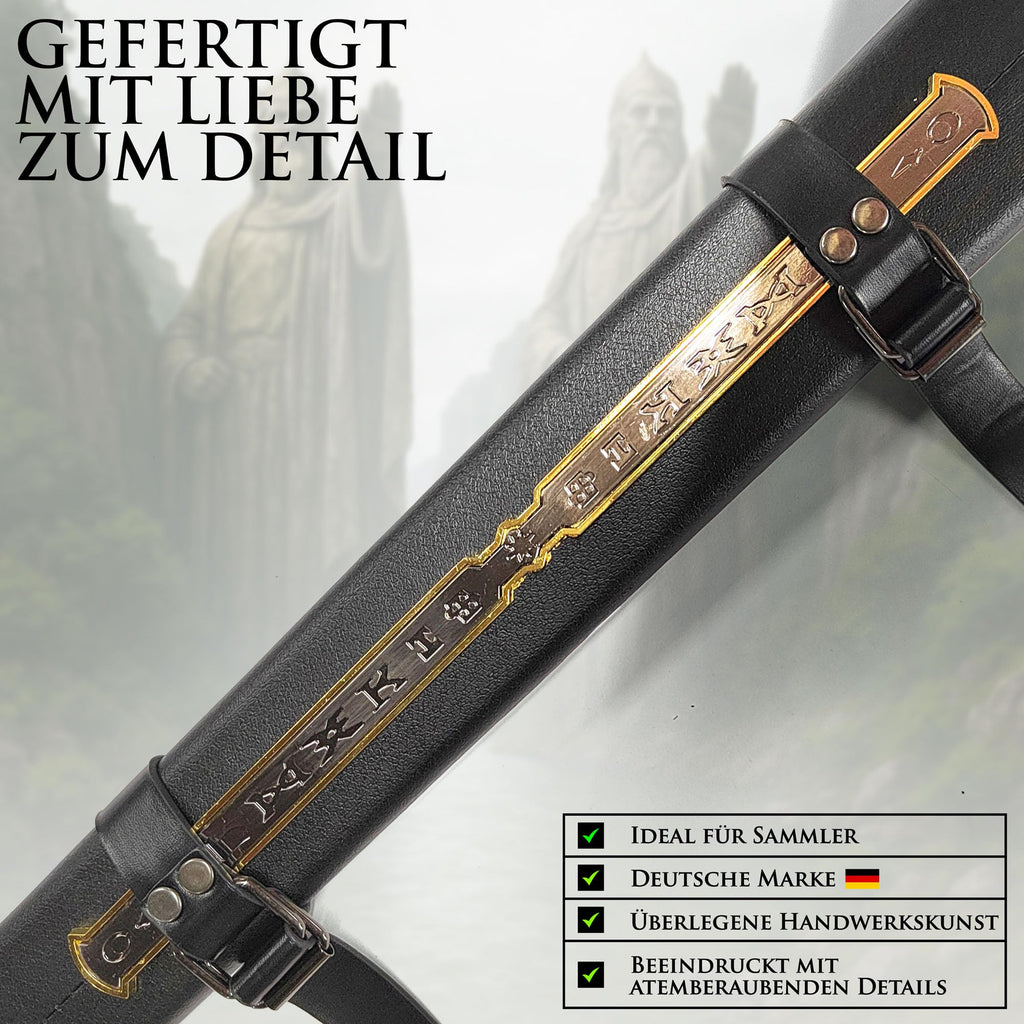 Der Herr der Ringe - LOTR Schwert, Filmschwert, echt, aus Stahl, Der Hobbit, Zauberer Merch, Aragorn Sword, Deko für Sammler und als Geschenk