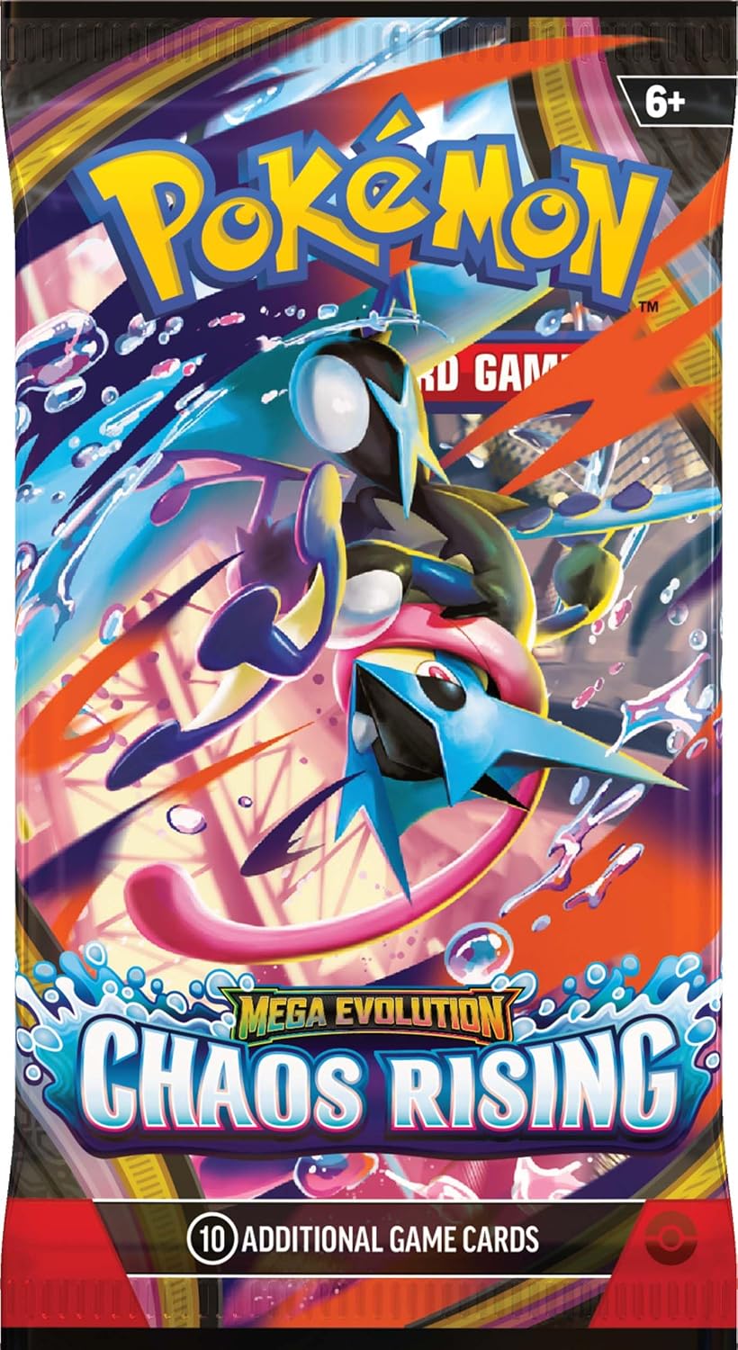 Pokémon TCG: Mega Evolution - Chaos Rising 1 x Booster Pack, Sammelkartenspiel