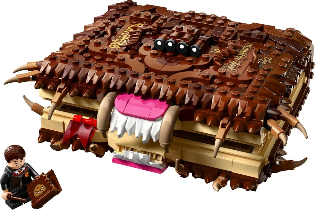 LEGO Harry Potter The Monster Book of Monsters - Interactive Toy with Pull-Back Motor and Biting Mouth - with Neville Longbottom Mini-Figure - Gift for Kids, Harry Potter Fans - 76449