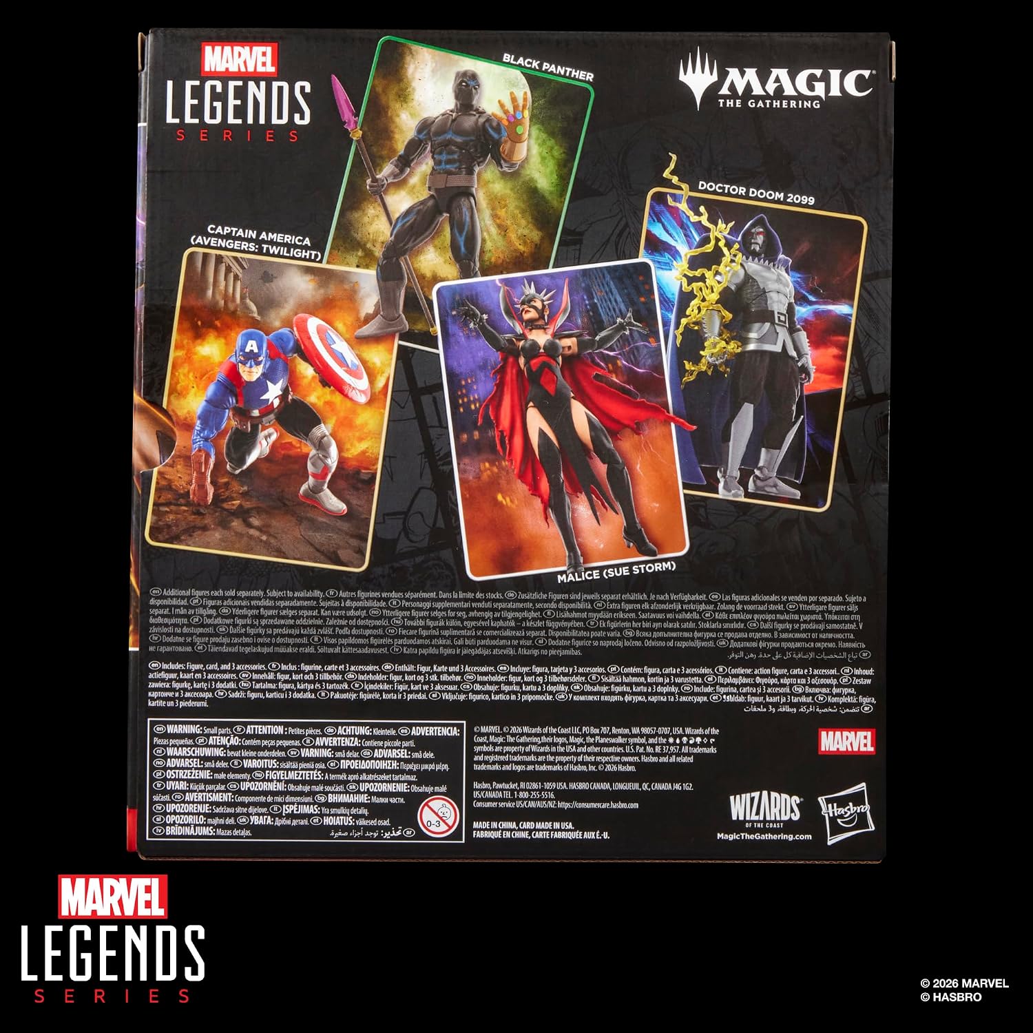 Marvel Legends Series Marvel Super Heroes Magic: The Gathering Malice (Sue Storm), Fantastic Four Action-Figur (15 cm) Plus Exklusive Foil-Sammelkarte für das Trading Card Spiel
