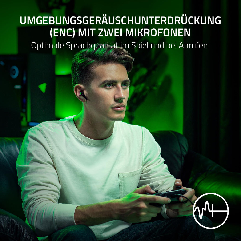 Razer Hammerhead HyperSpeed - Drahtlose Multiplattform-Gaming in ear Kopfhörer für Xbox (True Wireless Gaming Earbuds mit HyperSpeed Wireless & Bluetooth 5.3, Chroma RGB) Schwarz