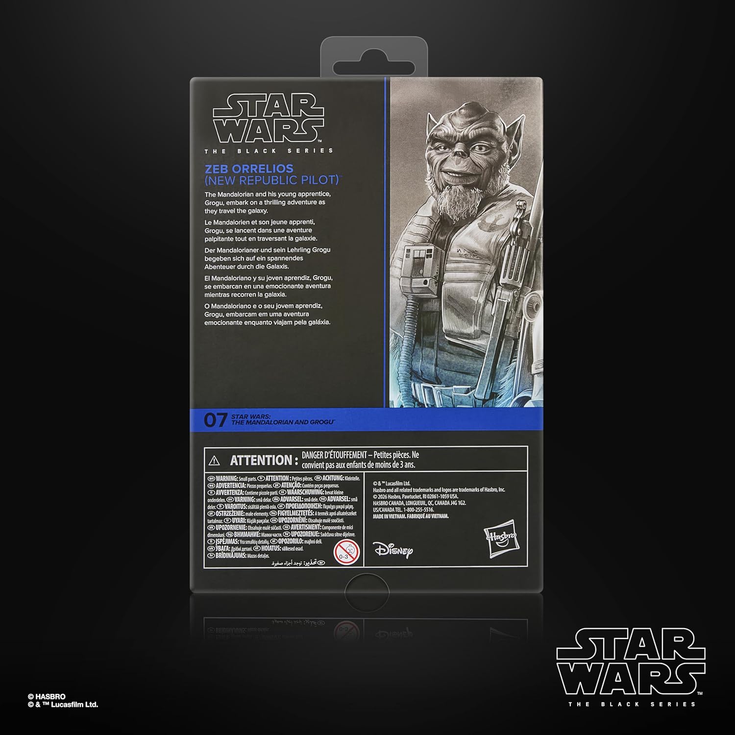 Star Wars The Black Series Garazeb „Zeb“ Orrelios, The Mandalorian & Grogu Premium Action-Figur zum Sammeln (15 cm)