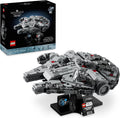 LEGO Star Wars 75375 Millenium Falke – Raumschiff-Modell für Erwachsene mit Display-Ständer und Namensschild als Coole Schreibtischdeko – Geschenk für Fans von Eine Neue Hoffnung