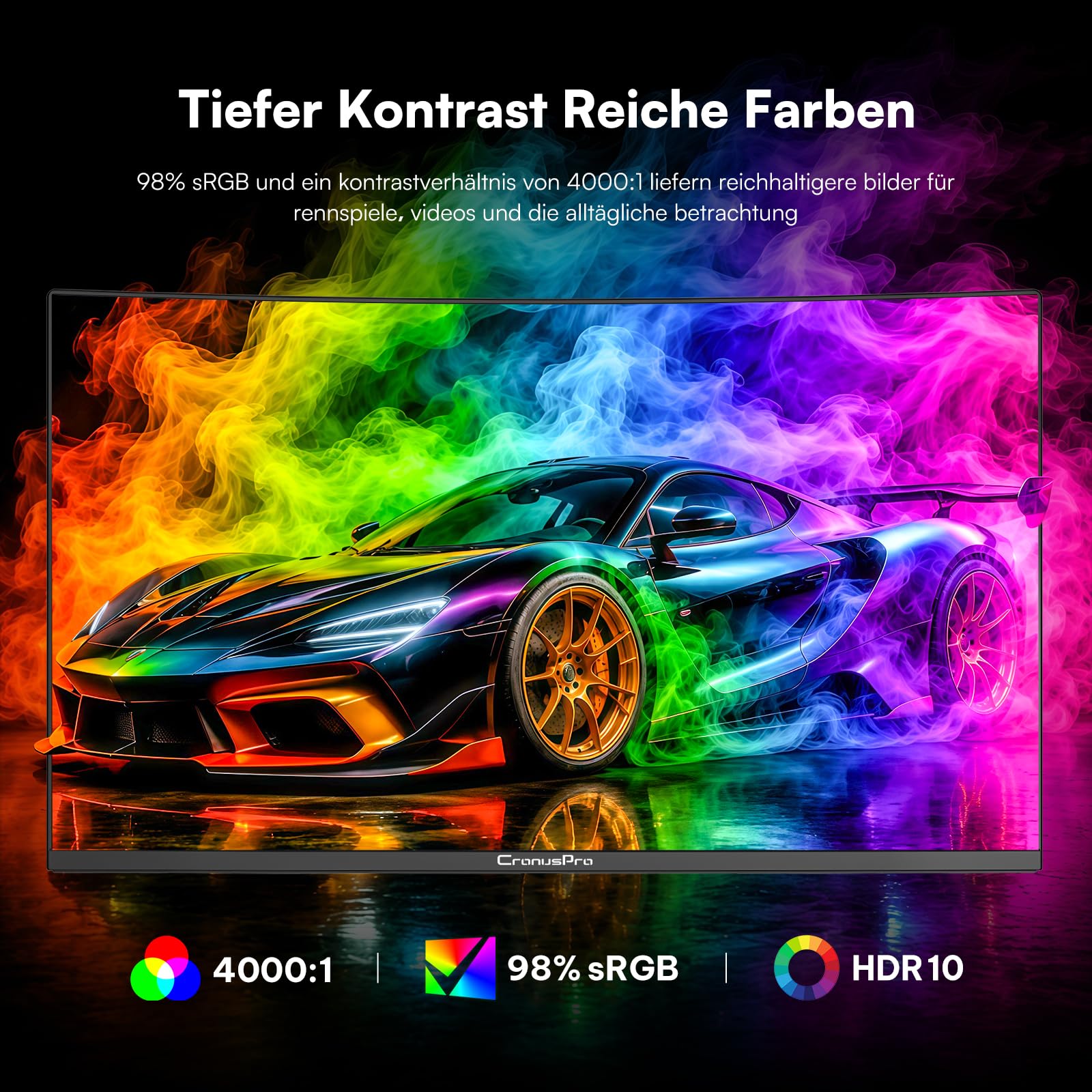 34 Zoll Ultrawide Curved Gaming Monitor, 165Hz, 1ms MPRT, UWQHD