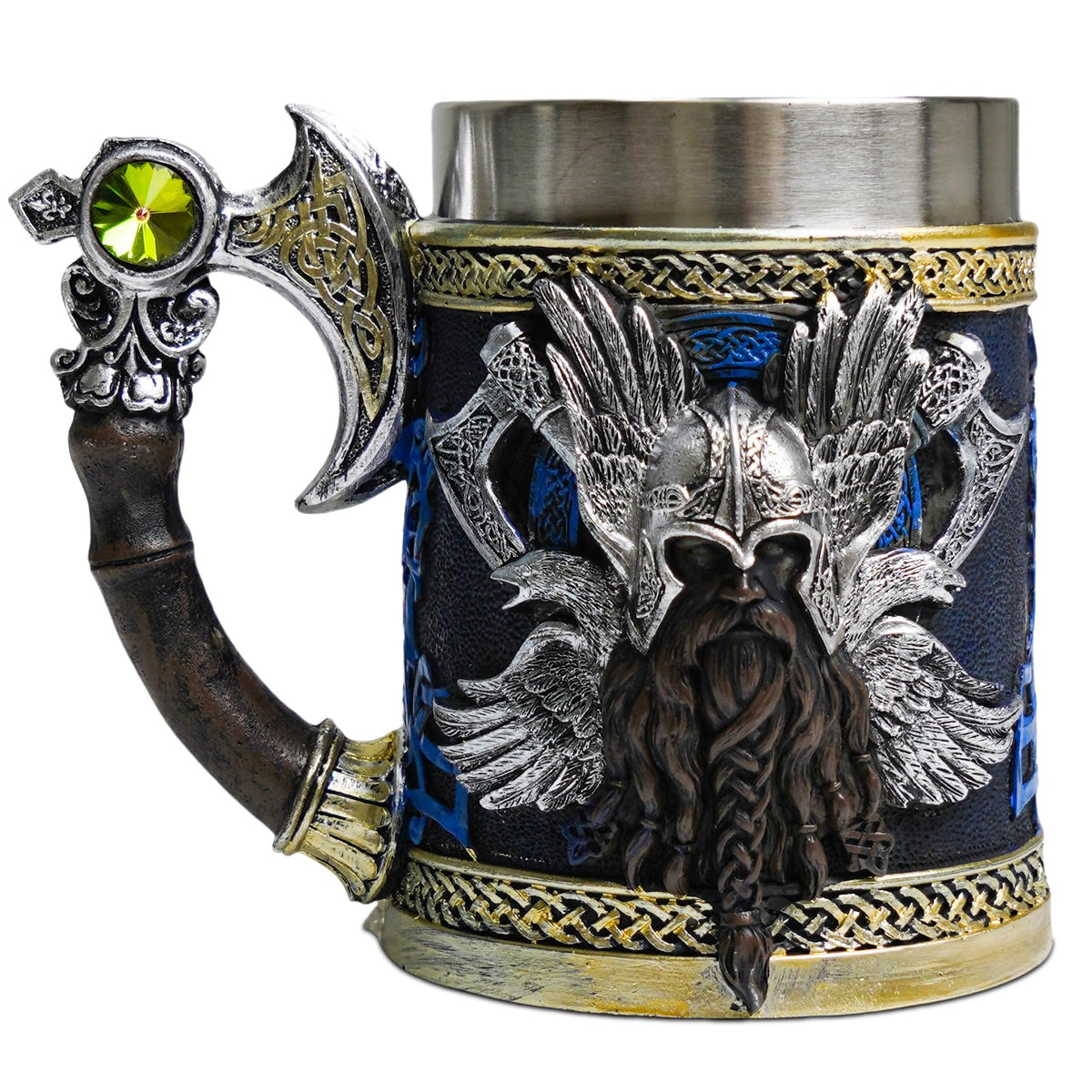 ZONSUSE Mittelalter Drache Kelch, Gotischer Drachen Kelch, Flugsaurier Edelstahl Weinkelch, Roter Drache auf Kreuzsockel, Magischer Dragon Goblet,Idee Geschenk für Fantasy Fans 200ml (Rot Goblet)