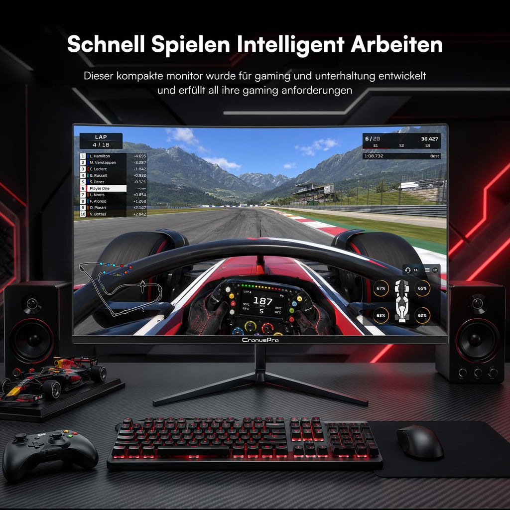 34 Zoll Ultrawide Curved Gaming Monitor, 165Hz, 1ms MPRT, UWQHD