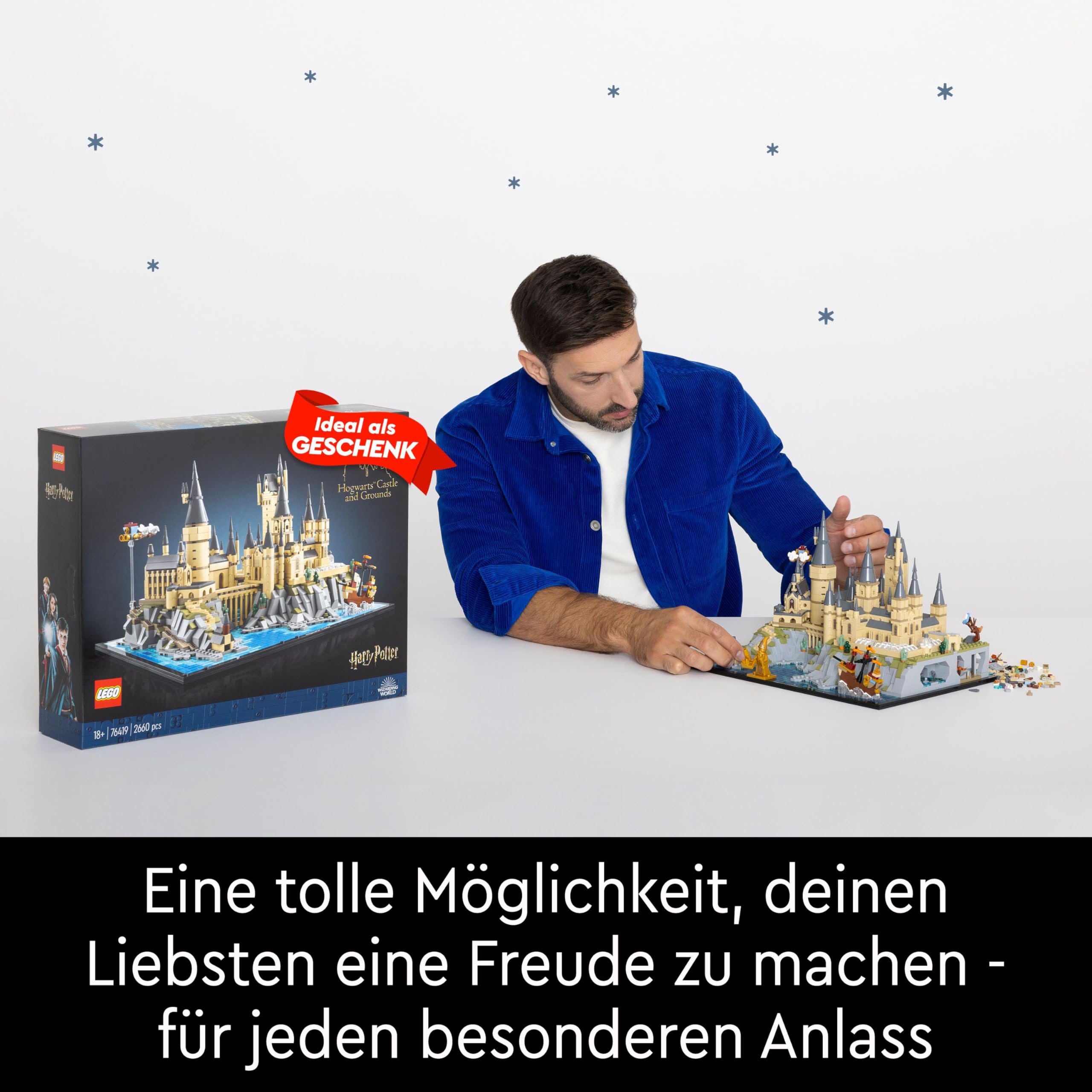 LEGO Harry Potter Hogwarts Castle and Grounds - Collectible Set for Adults including Main Tower & Astronomy Tower, Chamber of Secrets & Architect Minifigure - 76419