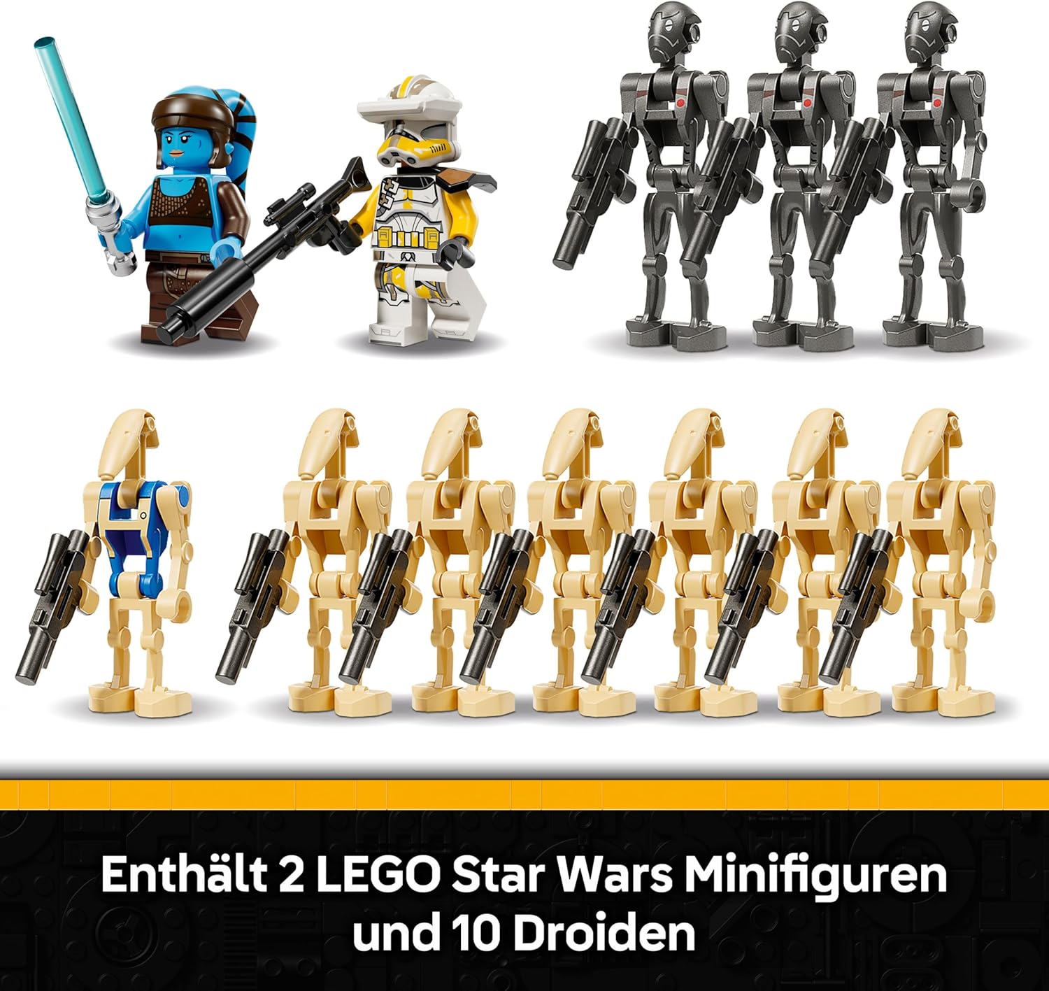 LEGO Star Wars: The Clone Wars Separatist MTT in the Battle of Felucia - Toy with Lightsaber - Kids' Gift for Boys and Girls - Model Building for Display and Collecting - 75435