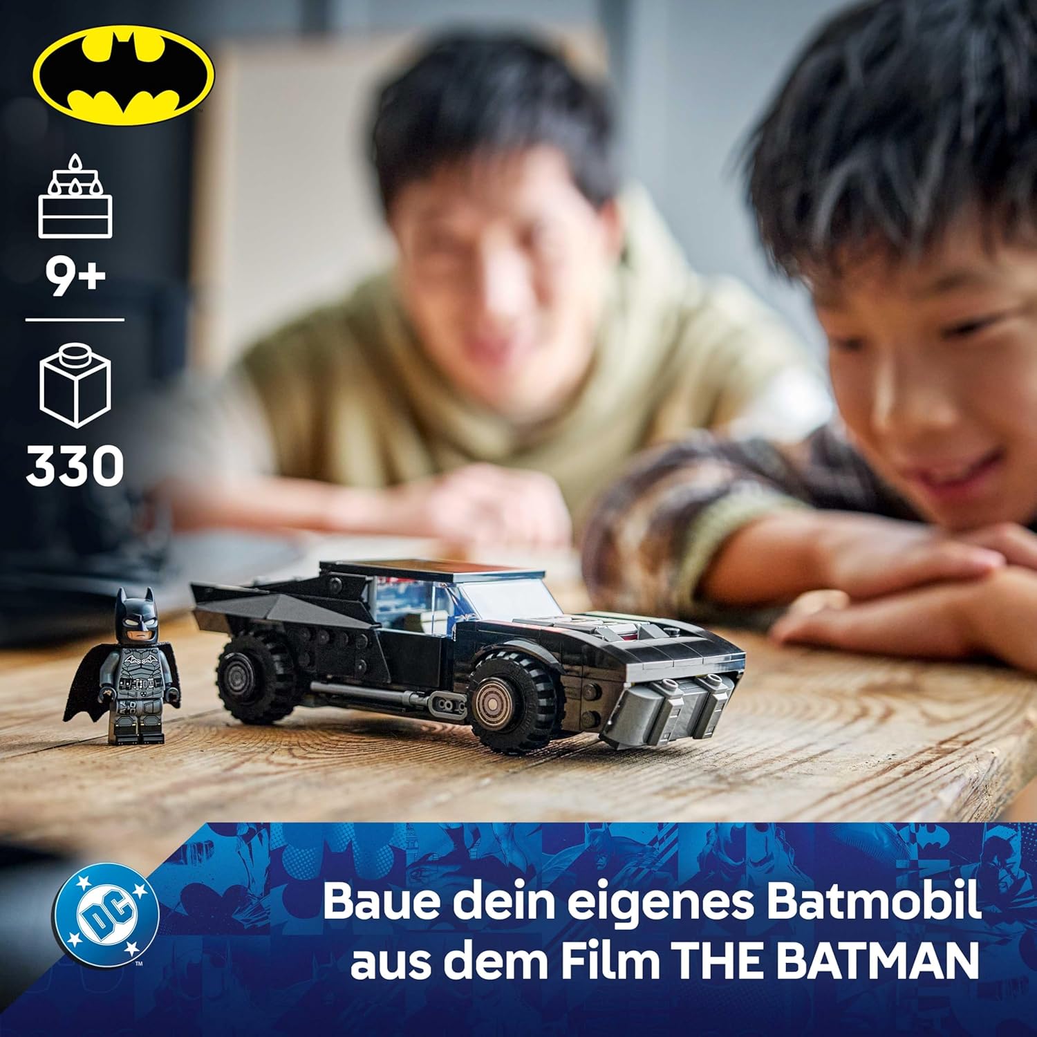 LEGO DC Batman: The Batman Batmobile - Kids' Toy - Playset with Model Car and Superhero Minifigure for Ages 9+ - Creative Gift for Boys, Girls, and Fans - 76332
