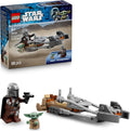 LEGO Star Wars Der Mandalorianer und Grogu auf ihrem Speeder Bike - Set mit Fahrzeug und 2 Star Wars Figuren für Actionabenteuer - Geschenk für Kinder ab 6 Jahren - 75436