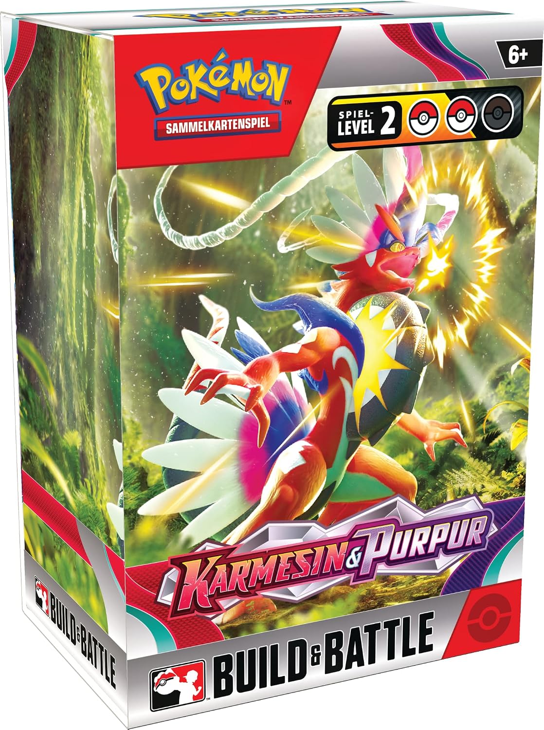 Pokémon-Sammelkartenspiel: Build & Battle Stadion Karmesin & Purpur (2 Decks, 11 Boosterpacks & mehr)