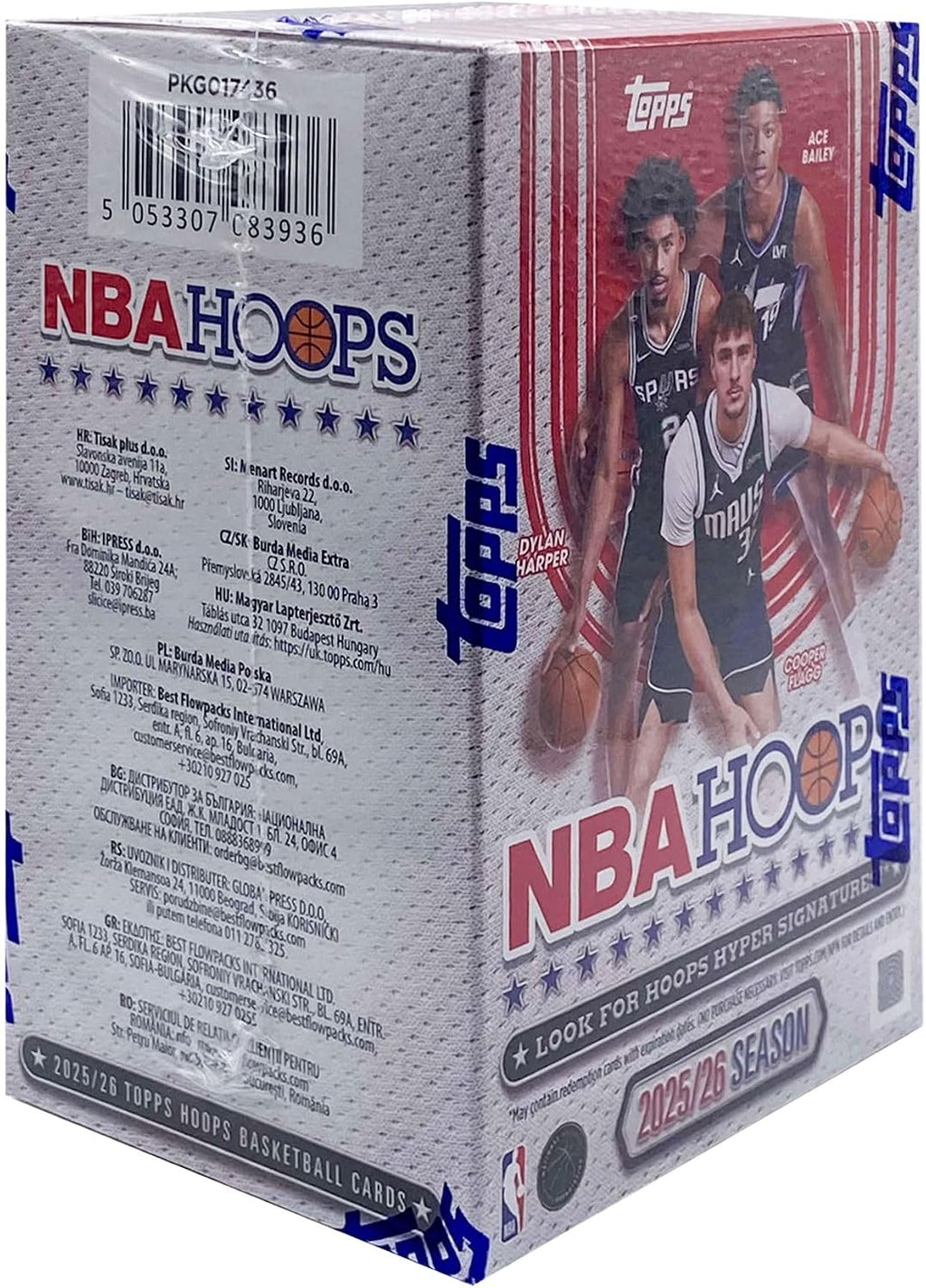 Topps Hoops 2025 2026 Value Box Basketball NBA & Card Up Sleeve