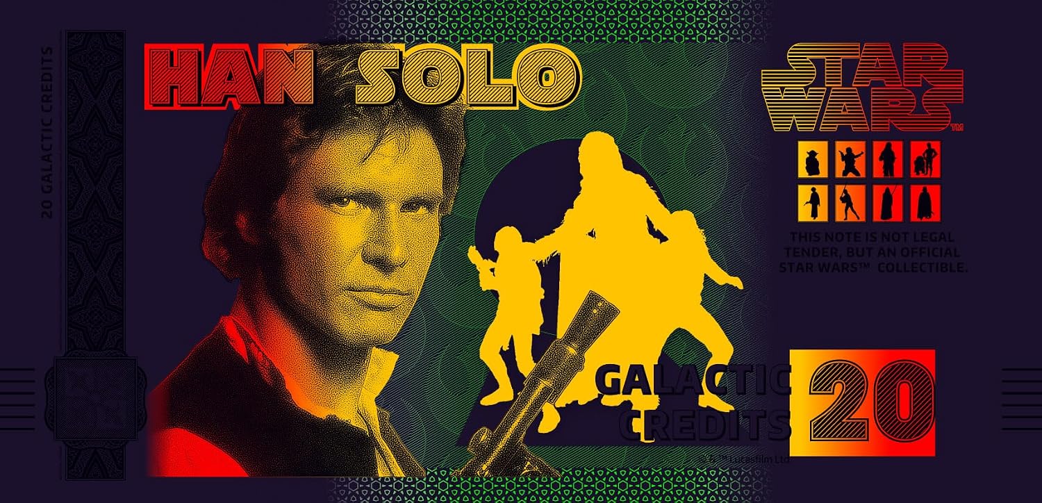 FANTASY CLUB Star Wars Original Han Solo Trilogie | Offizielles Merchandising | Limitierte Auflage mit goldenem Hologramm und UV-Effekten