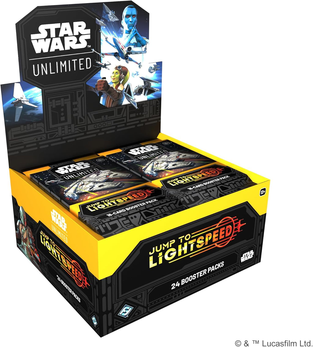 Fantasy Flight Games - Star Wars: Unlimited TCG Jump to Lightspeed Booster Display (24 Booster Packs) - Trading Card Game für Kinder und Erwachsene, Alter 12+, 2+ Spieler, 20 Minuten, Englisch