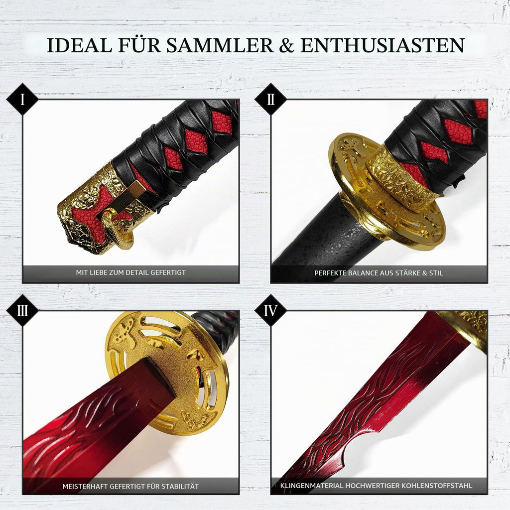 Elden Ring Schwert & Katana Repliken | Gamer Sword | Sammlerschwert & Cosplay Gamer Merch Zubehör Spiel | Fans und Cosplay