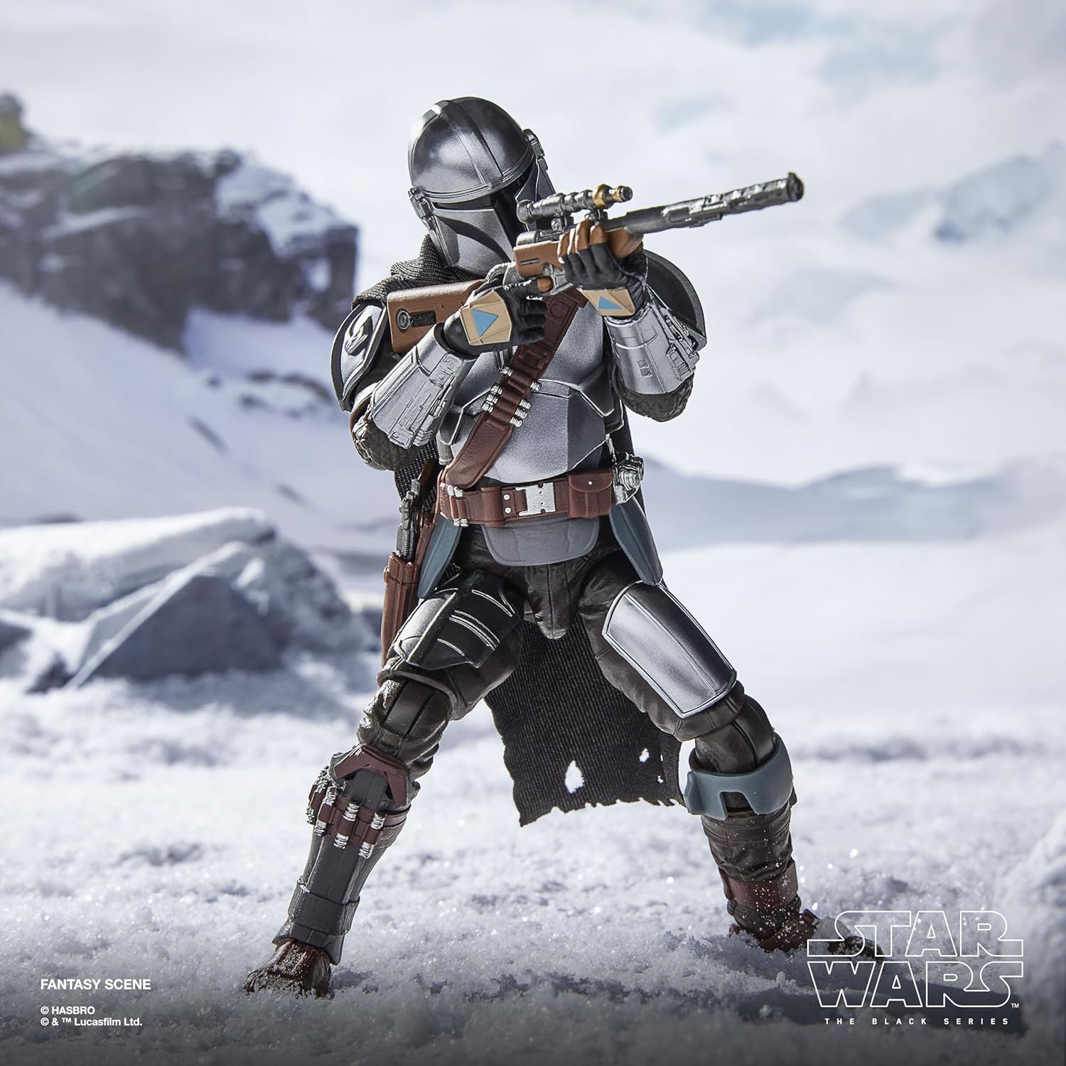 Star Wars The Black Series The Mandalorian & Grogu, Deluxe Collectible Action Figure Gift The Mandalorian & Grogu, 15 cm Scale