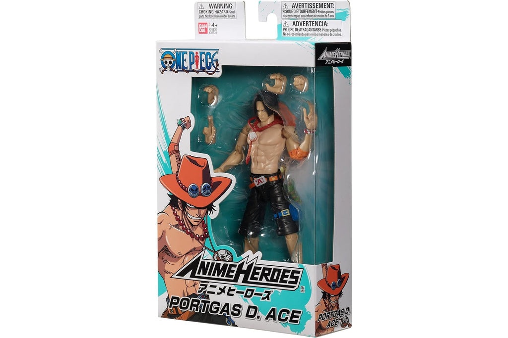 BANDAI – Anime Heroes – One Piece Figur – Lorenor Zorro 17 cm Three Sword Style – Offizielle Lizenz One Piece – Bewegliche Manga Figur Zorro 3 Schwerter – Spielzeug für Kinder ab 4 Jahren – 37052