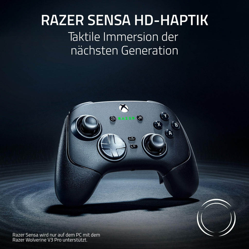 Razer Wolverine V3 Pro - Kabelloser Esports Controller für Xbox & PC (HyperSpeed Wireless, Mecha Tactile Action Buttons, Anti-Drift Hall Effect Analog Sticks, haptische Vibrationen) Schwarz