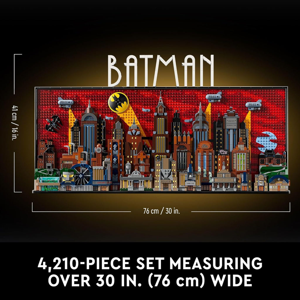 Lego DC Batman - The Animated Series Gotham City Build and Display Adult Set with Minifigures, DC Collectible Gift for Fans of Superhero Action and Adventure Movies, 76271