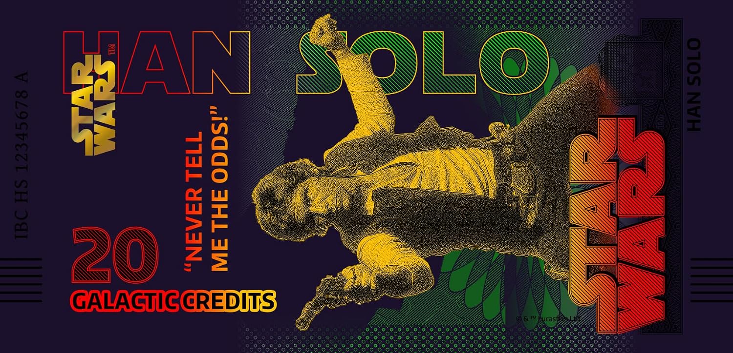 FANTASY CLUB Star Wars Original Han Solo Trilogie | Offizielles Merchandising | Limitierte Auflage mit goldenem Hologramm und UV-Effekten