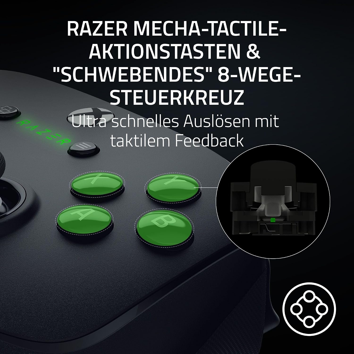 Razer Wolverine V3 Pro - Kabelloser Esports Controller für Xbox & PC (HyperSpeed Wireless, Mecha Tactile Action Buttons, Anti-Drift Hall Effect Analog Sticks, haptische Vibrationen) Schwarz