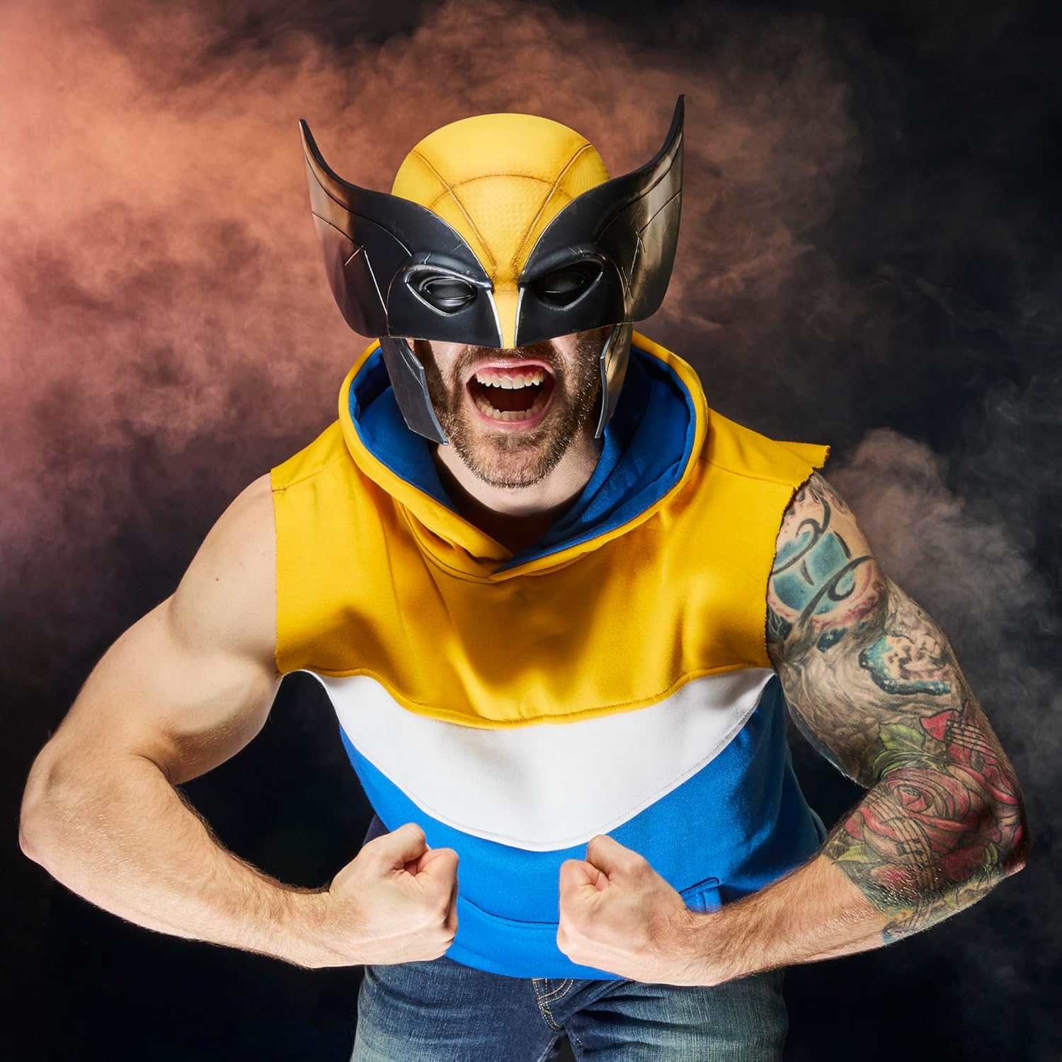 Marvel Legends Series Wolverine Premium Rollenspielmaske, Gelb