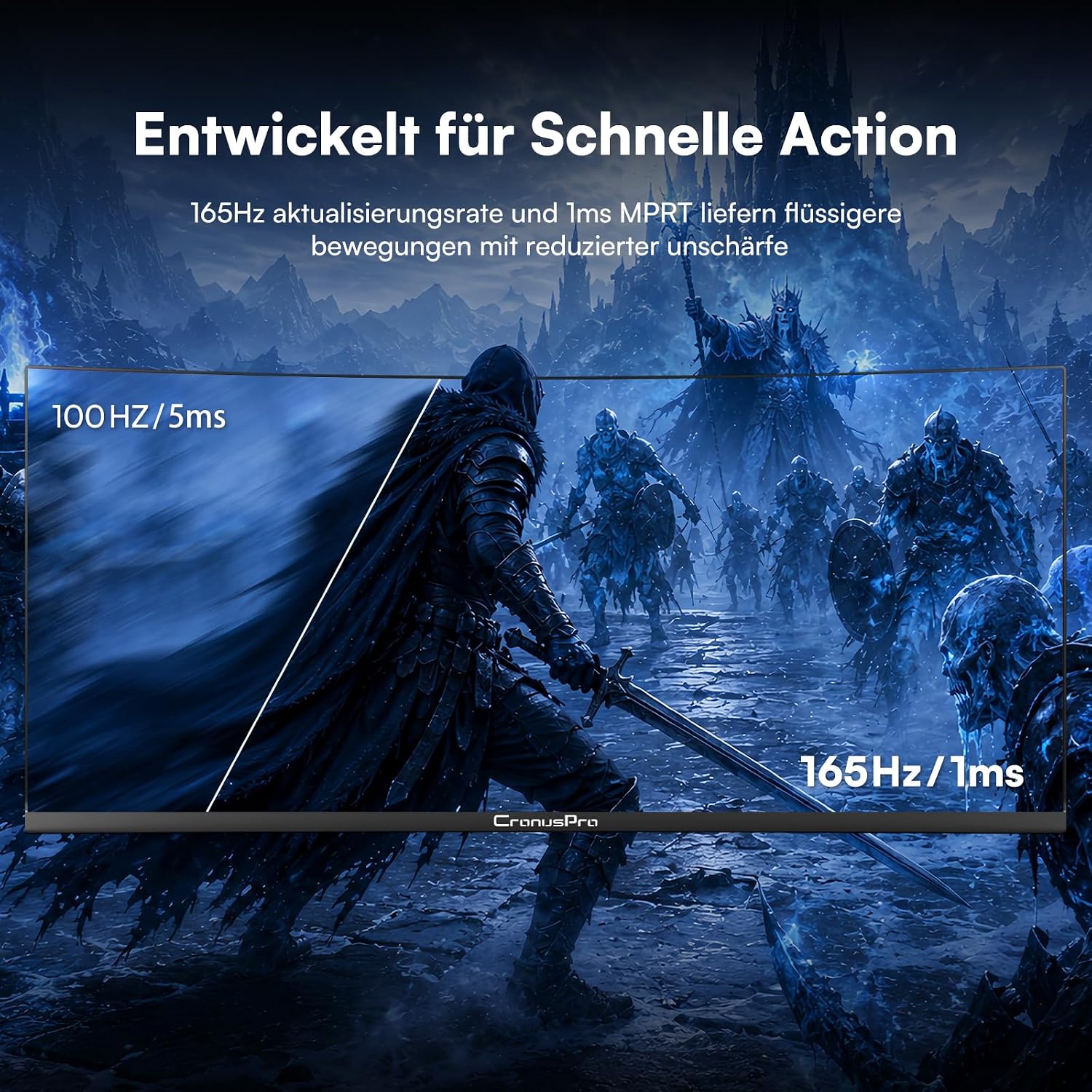34 Zoll Ultrawide Curved Gaming Monitor, 165Hz, 1ms MPRT, UWQHD