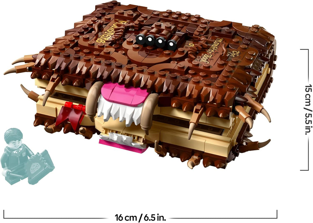 LEGO Harry Potter The Monster Book of Monsters - Interactive Toy with Pull-Back Motor and Biting Mouth - with Neville Longbottom Mini-Figure - Gift for Kids, Harry Potter Fans - 76449