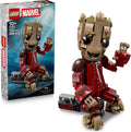 LEGO | Groot im Ravager-Outfit - Superhelden Spielzeug mit baubarer Figur für Rollenspiele - Kinder Konstruktionsspielzeug - Kreatives Geschenk für Jungen ab 10 Jahren, Mädchen und Filmfans - 76341