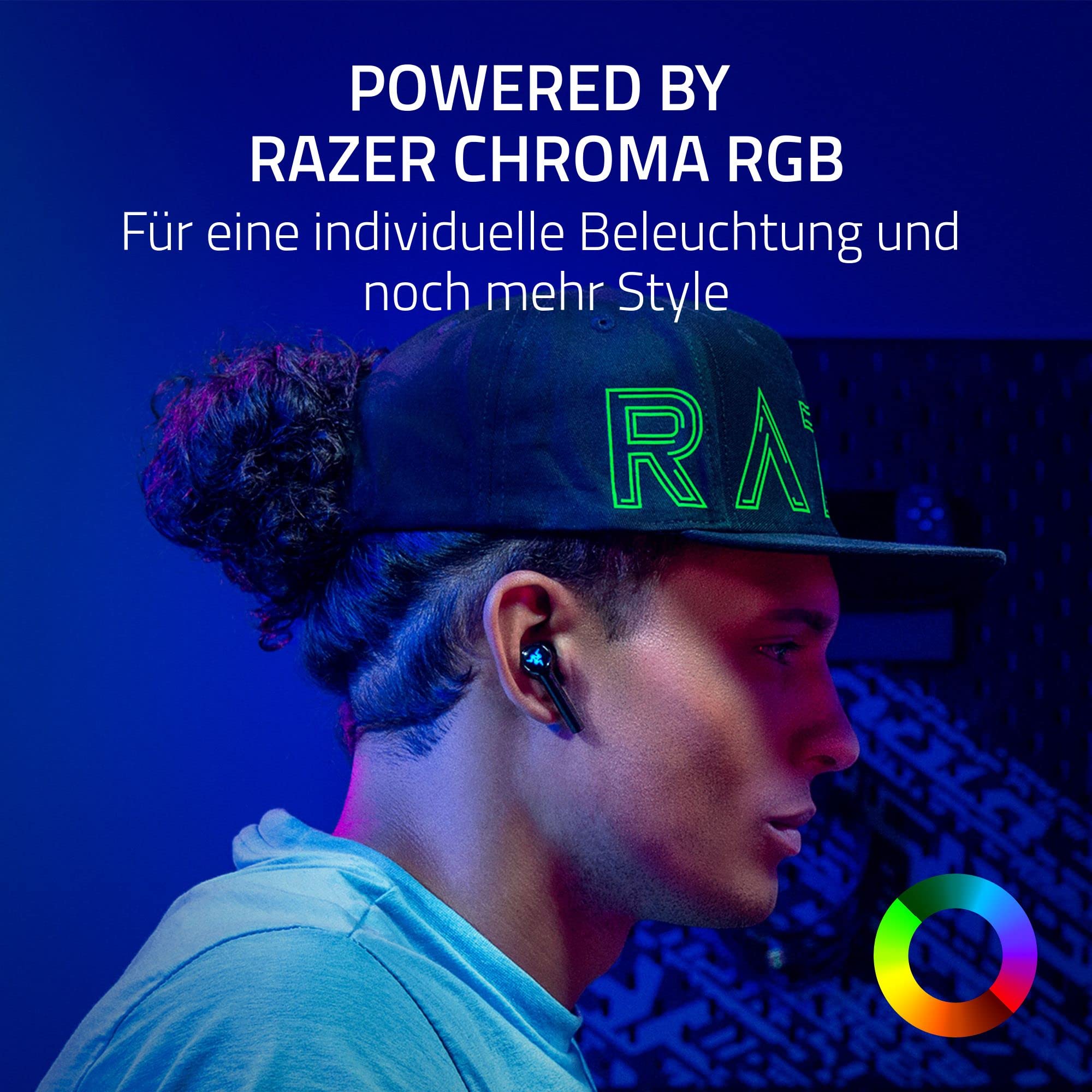 Razer Hammerhead HyperSpeed - Drahtlose Multiplattform-Gaming in ear Kopfhörer für Xbox (True Wireless Gaming Earbuds mit HyperSpeed Wireless & Bluetooth 5.3, Chroma RGB) Schwarz