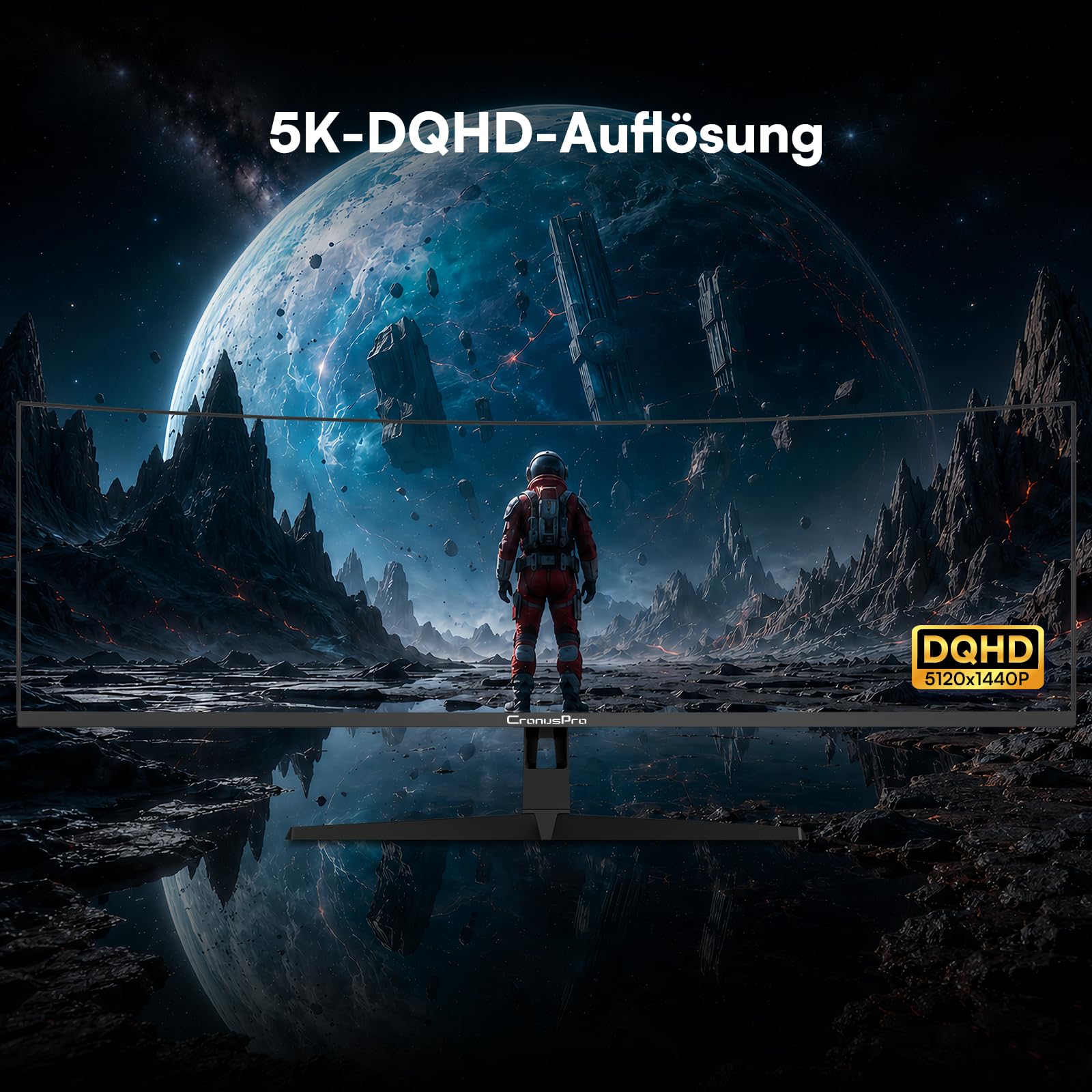34 Zoll Ultrawide Curved Gaming Monitor, 165Hz, 1ms MPRT, UWQHD
