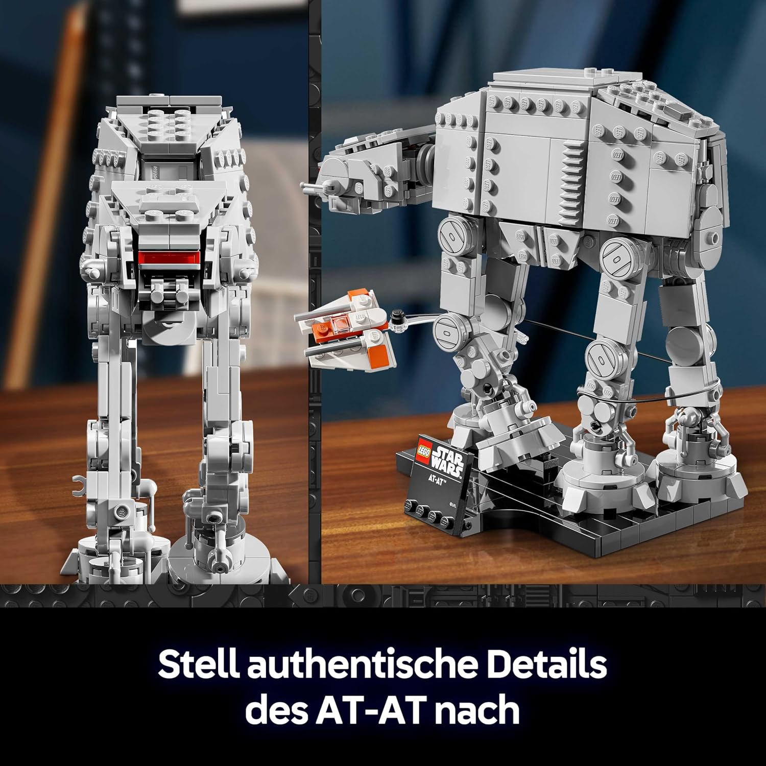 LEGO Star Wars 75440 AT-AT - Modellbau Set für Erwachsene - Mit Snowspeeder, Ständer & Namensschild - DIY Deko fürs Regal - Geschenk für Fans von Das Imperium schlägt zurück