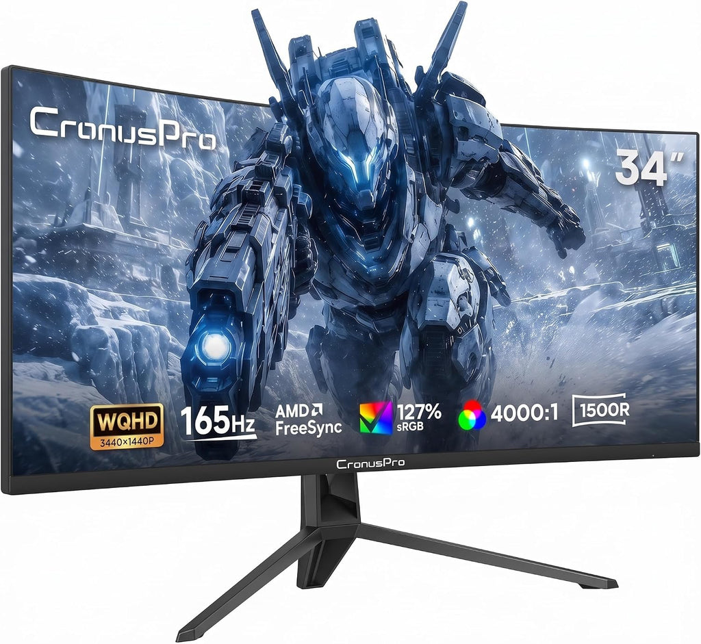 34 Zoll Ultrawide Curved Gaming Monitor, 165Hz, 1ms MPRT, UWQHD