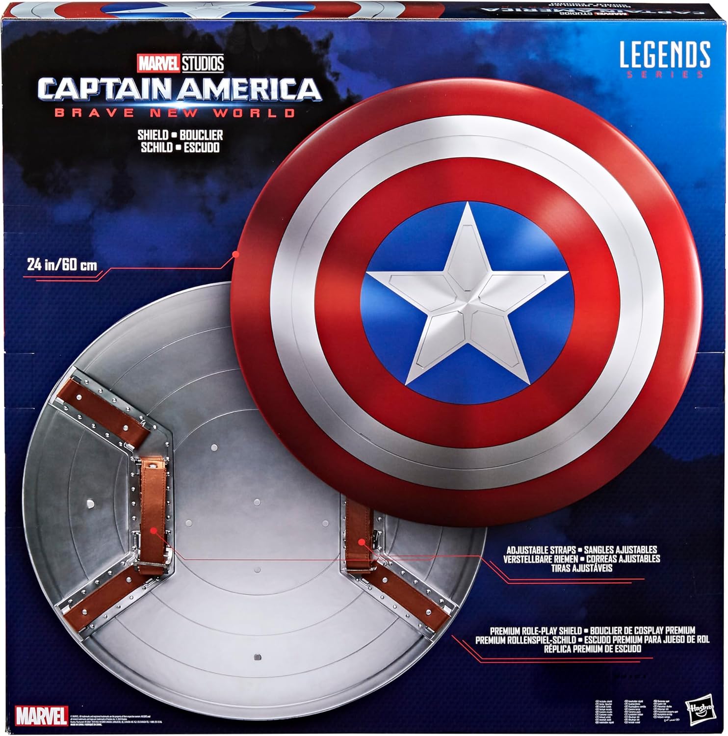 Marvel Legends Series Captain America Shield, Adult Roleplay Item