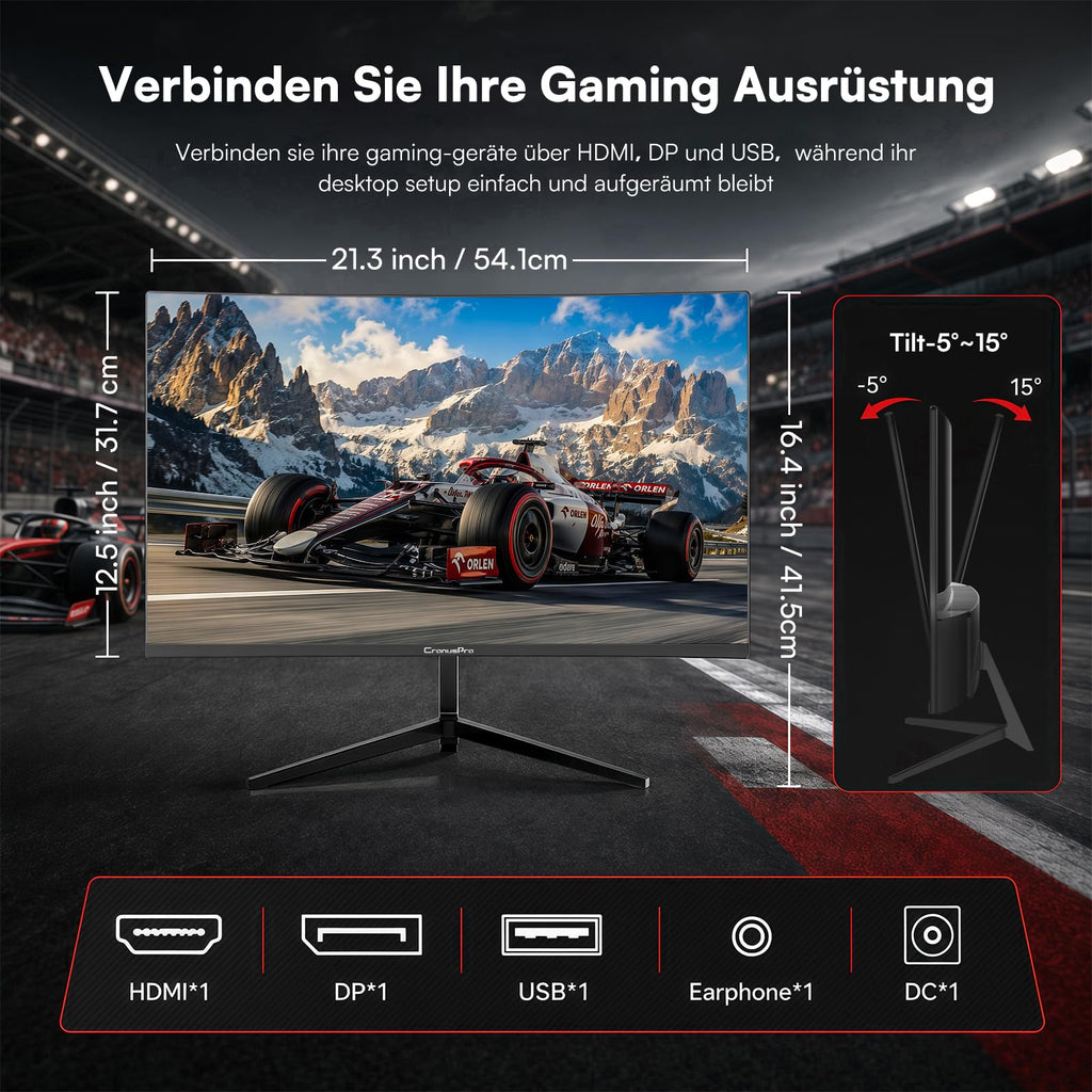 34 Zoll Ultrawide Curved Gaming Monitor, 165Hz, 1ms MPRT, UWQHD