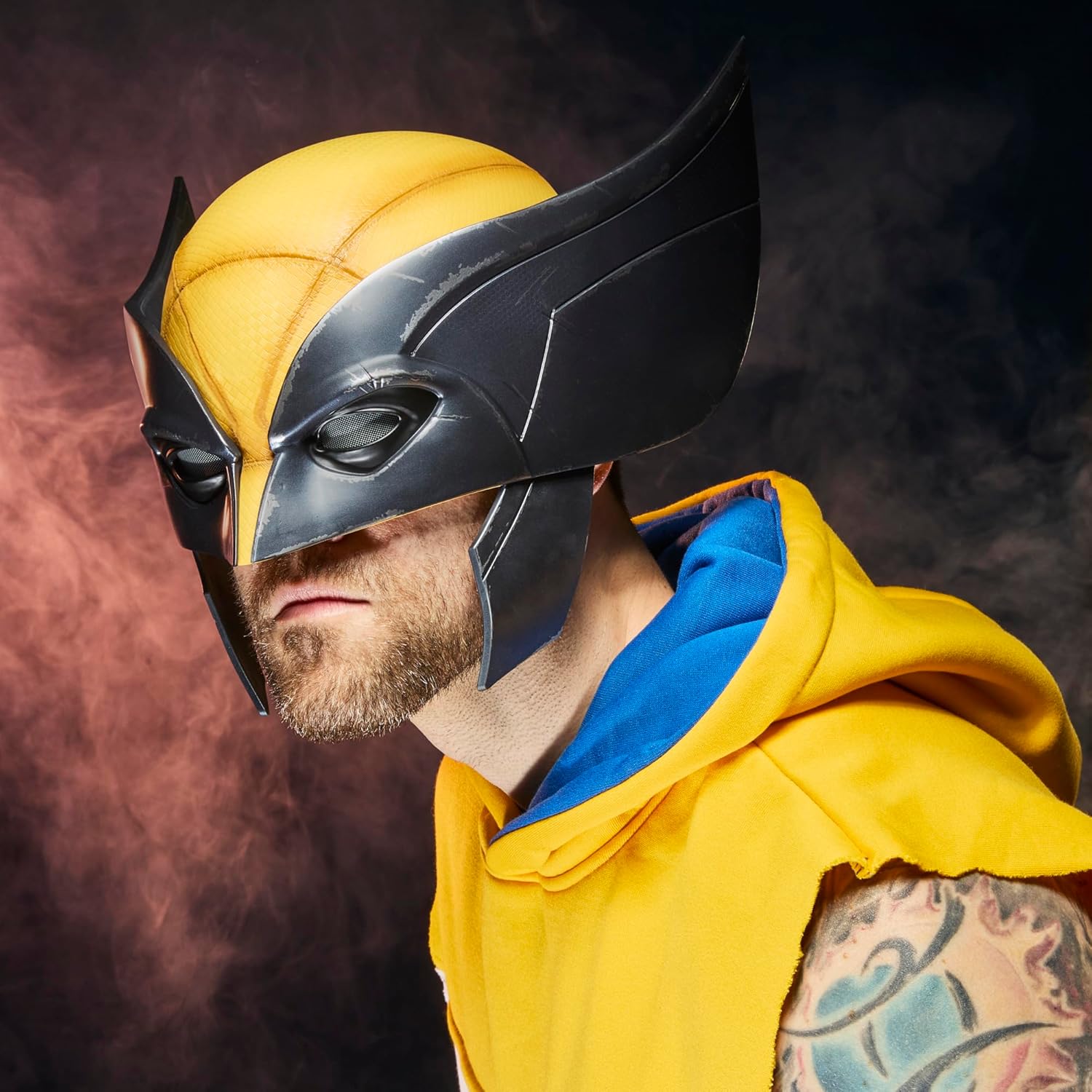 Marvel Legends Series Wolverine Premium Role Play Mask, Yellow