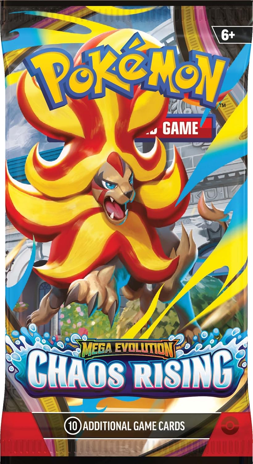 Pokémon TCG: Mega Evolution - Chaos Rising 1 x Booster Pack, Sammelkartenspiel