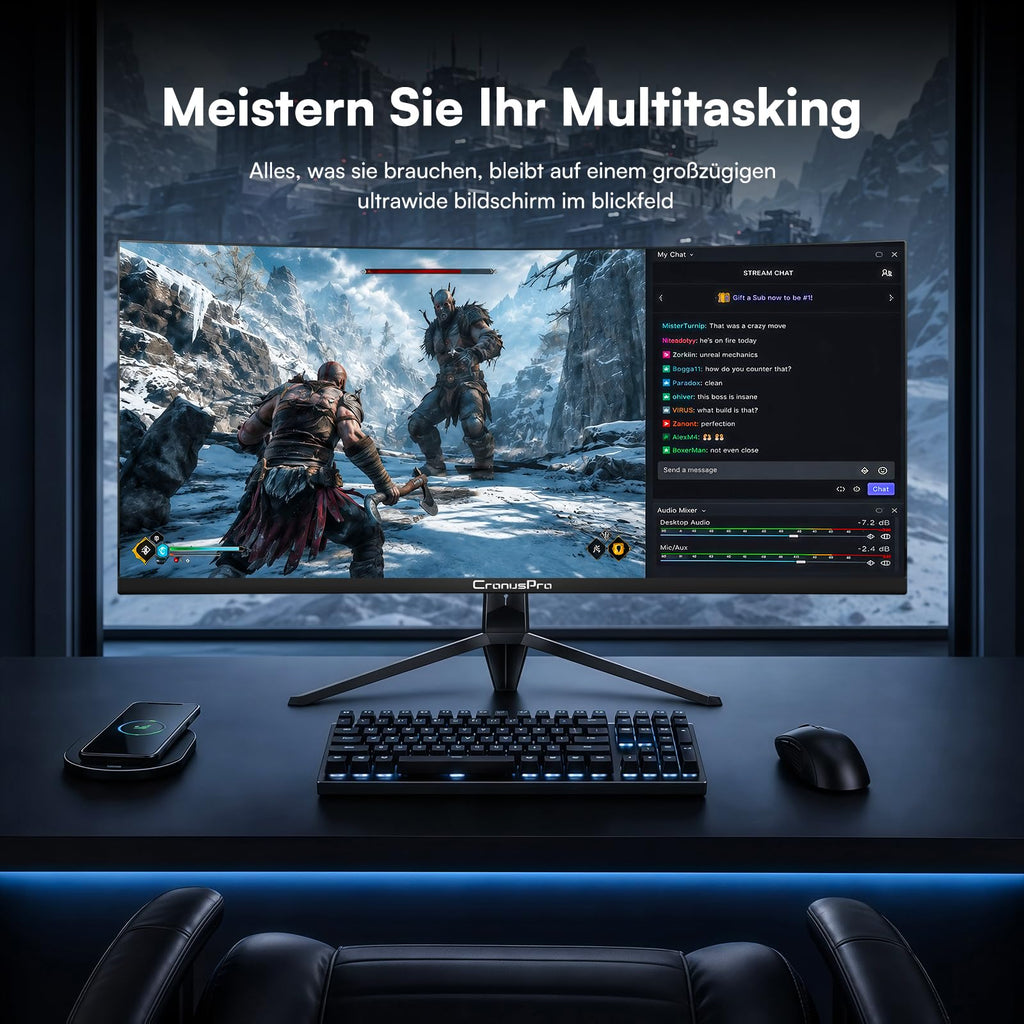 34 Zoll Ultrawide Curved Gaming Monitor, 165Hz, 1ms MPRT, UWQHD