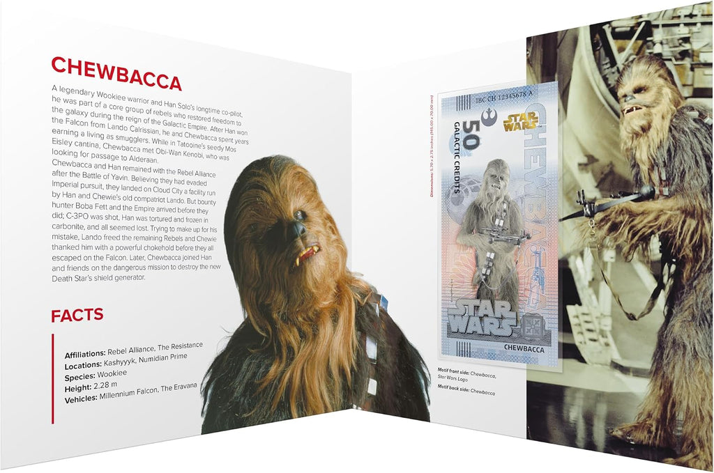 FANTASY CLUB Star Wars Original Chewbacca Trilogie | Offizielles Merchandising | Limitierte Auflage mit goldenem Hologramm und UV-Effekten