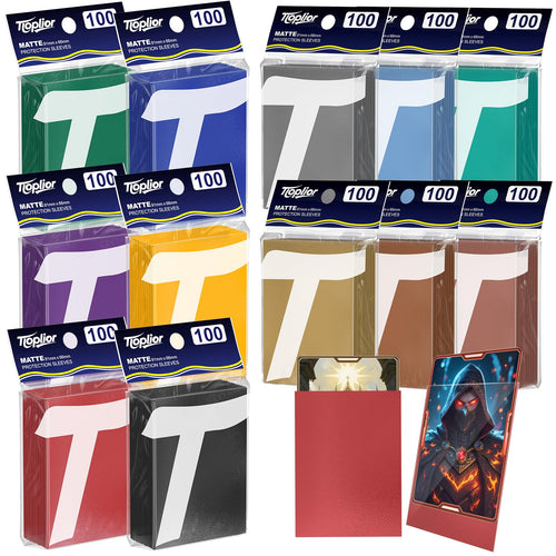 600ct Sammelkartenhülle Perfekte Passform MTG Kartenhüllen Sportkartenschutz für Fotokarte, Standard TCG Karten Sleeve Fit für Magic Baseball Card 66 * 91 mm (600)