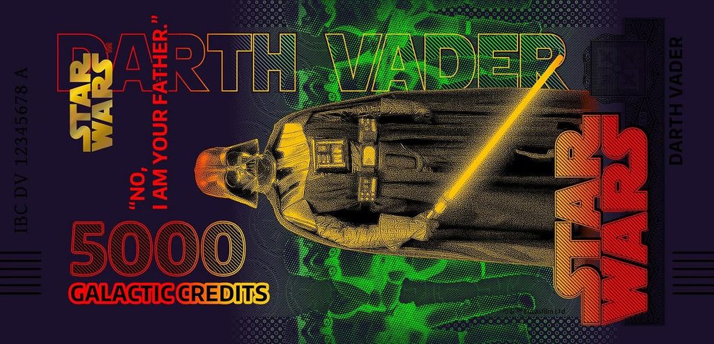 FANTASY CLUB Star Wars Original Darth Vader Trilogie | Offizielles Merchandising | Limitierte Auflage mit goldenem Hologramm und UV-Effekten