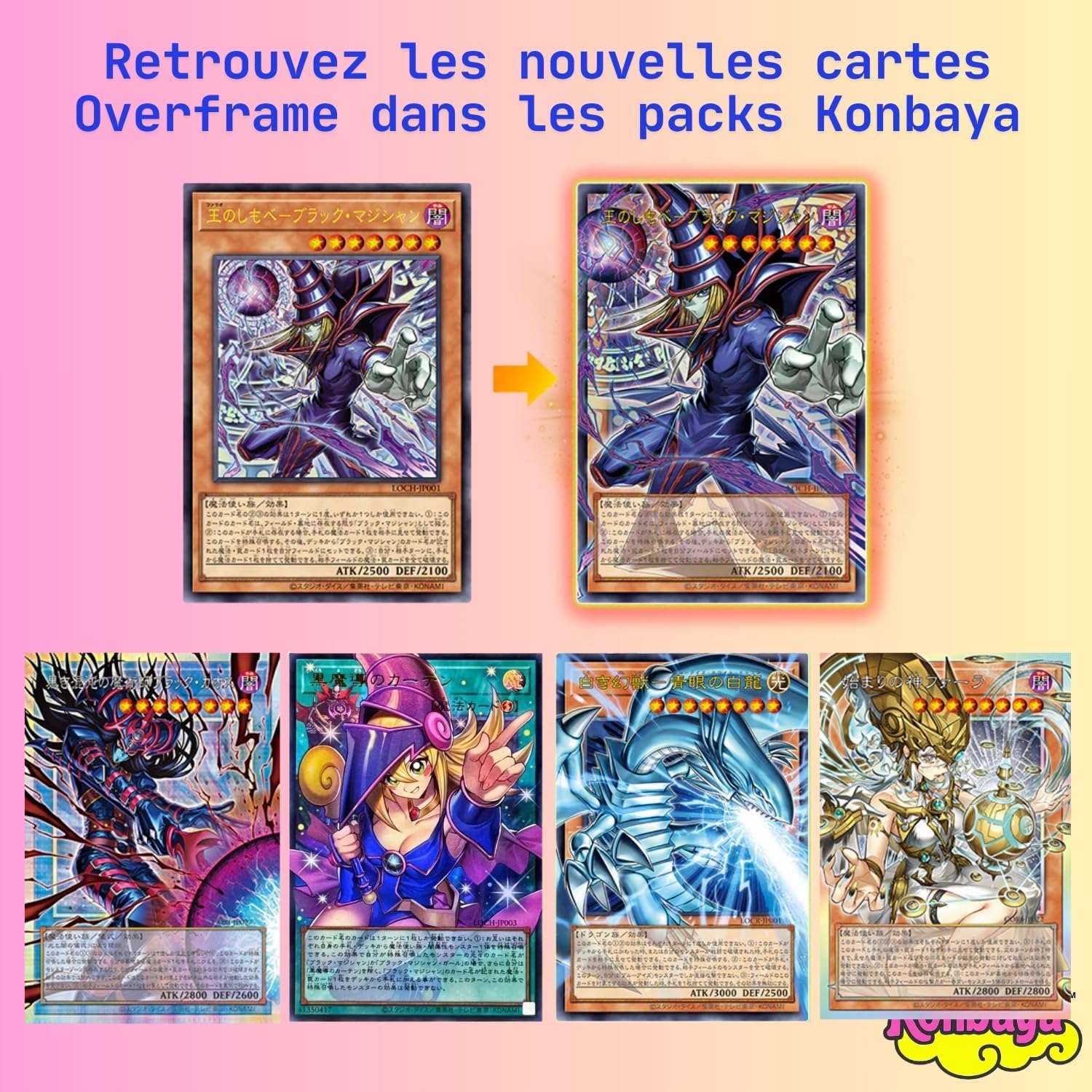 Pack 3 Boosterpacks YU-Gi-Oh! Japanisch zufällig – Offizielle Karten – Konbaya Selection – Versandschutz