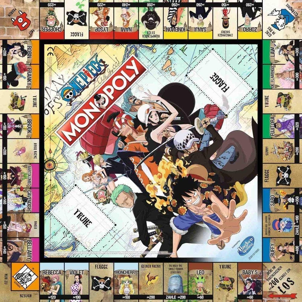 Winning Moves Monopoly One Piece Edition - Monopoly Spiel für Fans - Familienspiele Strategie Brettspiele One Piece - 2+ Spieler ab 12+ Jahren - Deutsch