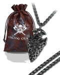 VIKING CRAFT Wikinger Halskette Herren Edelstahl - 60cm Wikinger Schmuck Kette Herren - Wikinger Deko, Wikinger Kette, Wikinger Geschenke für Männer Schmuck, LARP