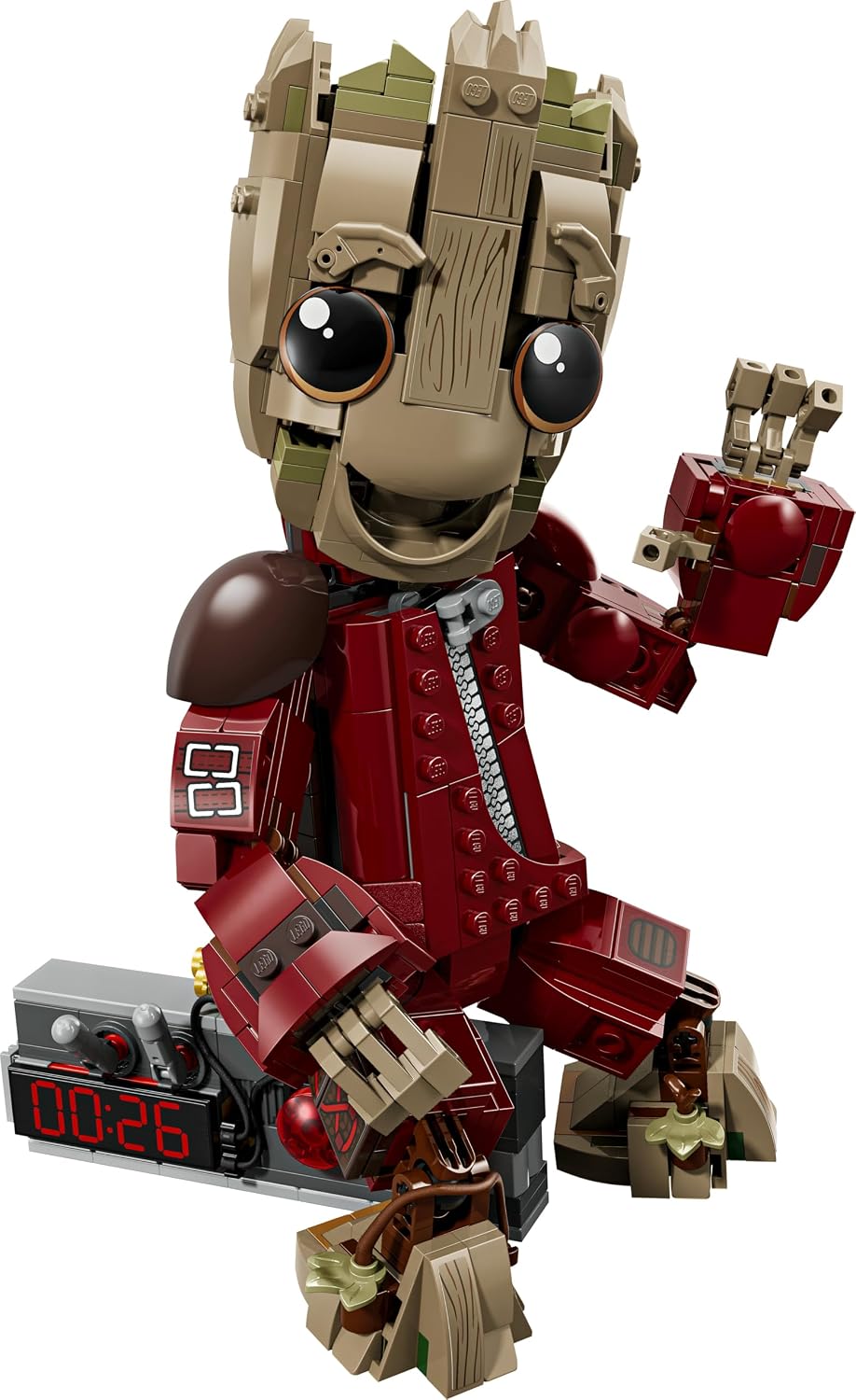 LEGO | Groot im Ravager-Outfit - Superhelden Spielzeug mit baubarer Figur für Rollenspiele - Kinder Konstruktionsspielzeug - Kreatives Geschenk für Jungen ab 10 Jahren, Mädchen und Filmfans - 76341