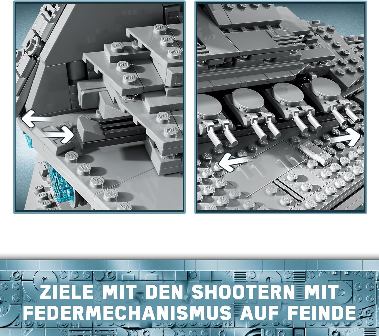 LEGO Star Wars 75394 Imperial Star Destroyer – Spaceship Toy with Detailed Interior and 7 Minifigures – Birthday Gift for Boys Ages 10 and Up and Adult Fans