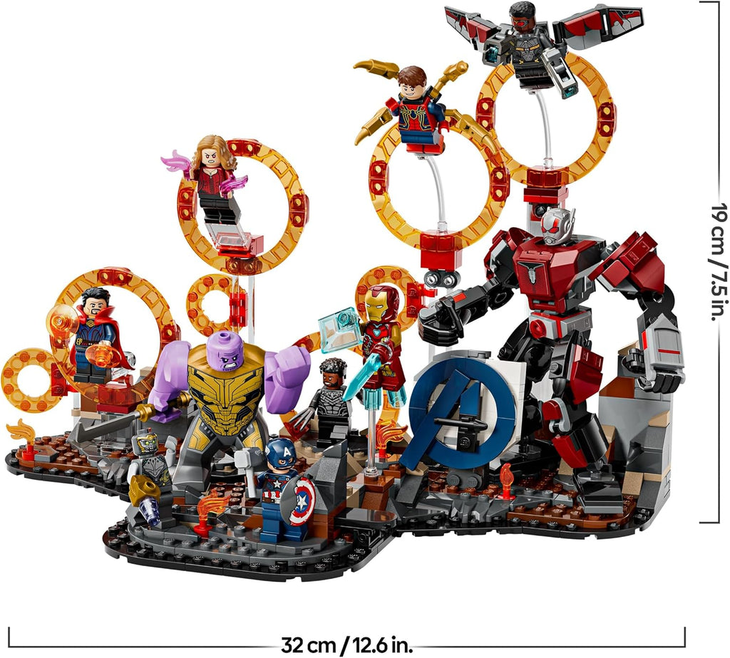 LEGO ǀ Marvel Avengers: Endgame Letzter Showdown - Bauspielzeug mit 10 Minifiguren, darunter Captain America, Iron Man, Black Panther & Dr. Strange - Kreatives Geschenk für Jungen und Mädchen 76323