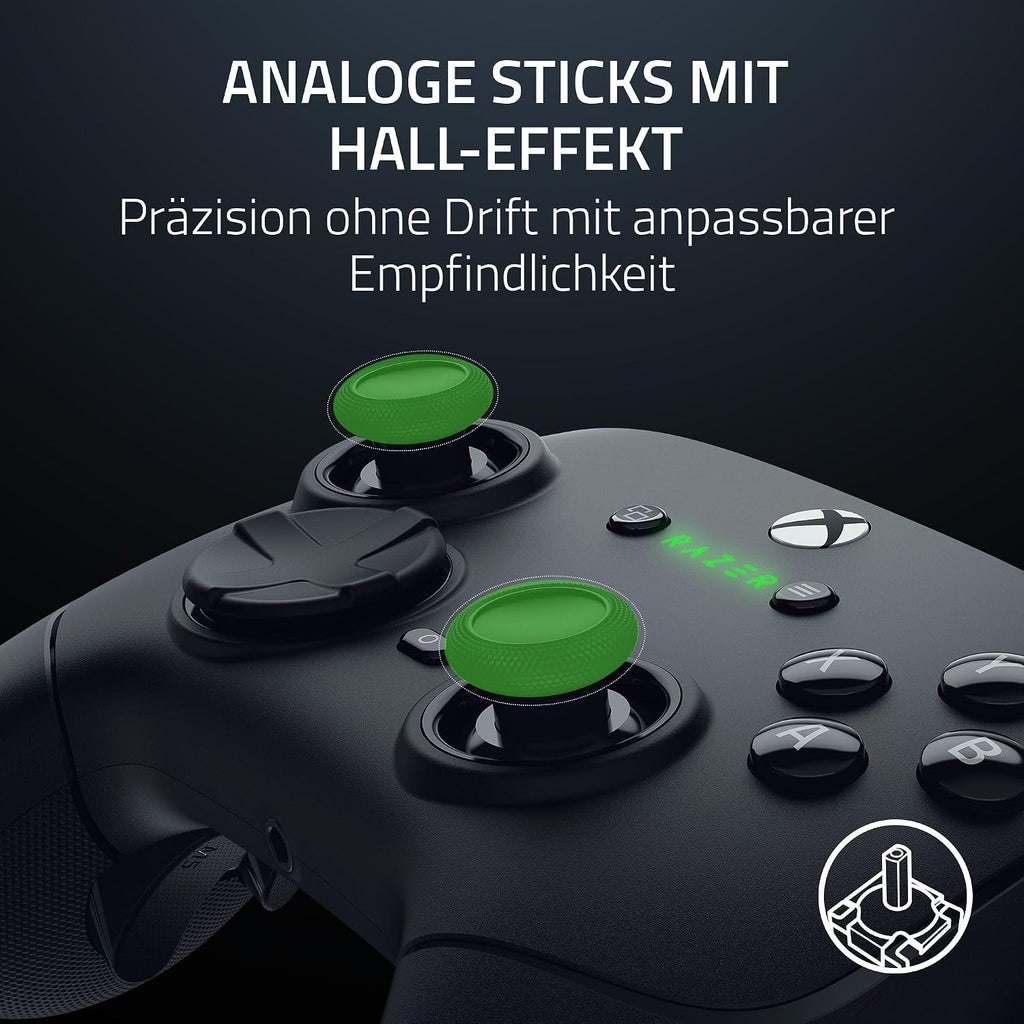 Razer Wolverine V3 Pro - Kabelloser Esports Controller für Xbox & PC (HyperSpeed Wireless, Mecha Tactile Action Buttons, Anti-Drift Hall Effect Analog Sticks, haptische Vibrationen) Schwarz